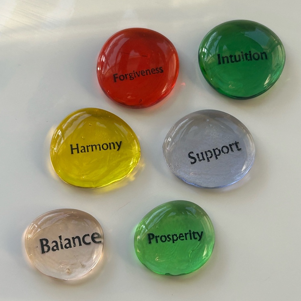 Colorful Inspirational Glass Stone Set